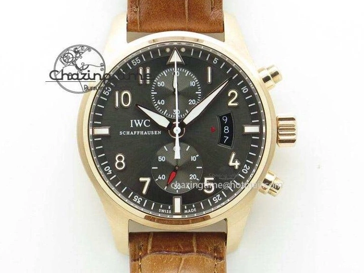 MIROTIME 0413 Pilot Spitfire Chrono ZF Best Edition Gray Dial On SS Bracelet A WrinkleFree 7357